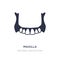 maxilla icon on white background. Simple element illustration from Dentist concept