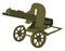 Maxim gun, illustration, vector