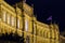 The Maximilianeum palace 1874, seat of Landtag at night, Munic