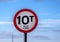 Maximum 10T Load Road Sign