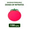 The maximum allowable dose of nitrates in tomatoes. Nitrates in vegetables and fruits. Infographics. Vector illustration
