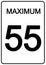 Maximun Speed Sign