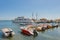 May 1, 2014: Boats and yachts stand at the pier in the port of P