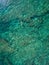 May 15 2016, Haleiwa Hawaii. Aerial view of an unknown Stand up Paddle boarder surfing in the Ocean