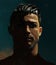 May 17th, 2021 : Digital painting of the football player Cristiano Ronaldo, a high contrast artistic portrait of the Juventus FC