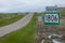 MAY 19, 2019, FORT YATES North Dakota USA - Route 1806 South (for Lewis and Clark years) Standing Rock Indian Reservation, Fort