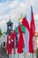 May 2, 2020 - Flag Day Main Square. Polish national flags