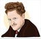 May 20, 2021 Turkey Caricature of Nazim Hikmet Turkish Poet Portrait Drawing Illustration hip