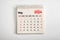 May 2024. One page of annual business monthly calendar on white background. reminder, business planning, appointment meeting and