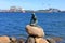 May 23 2022 - Copenhagen, Denmark: View of the Little mermaid statue in Copenhagen in Denmark