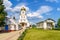 May 23, 2023 Dobruja village, Singerei district, Moldova. Illustrative editorial. Church in the village