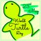 May 23rd. World Turtle Day. logo design in yellow and green tone.vector. illustration.