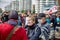 May 24 2020 Minsk Belarusian people walk down the street