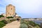 May 29 2023 - Bonifacio, Corsica, France: Old living houses and fortress on the cliff