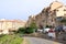 May 29 2023 - Bonifacio, Corsica, France: Old living houses and fortress on the cliff