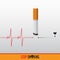 May 31st World No Tobacco Day banner design. Cigarette poisoning concept. Stop smoking poster. Danger from tobacco infographic.