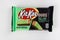 May 4, 2021. New York. Kit Kat Duos wafer coated with dark mint chocolate