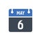 May 6 Calendar, date, interface, time icon, Web, internet, setting, time, calendar, change, date Calendar Date Icon
