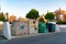 May 8, 2020: Huetor Vega, Spain. In the village there is a place for separate placement of garbage. Take care of the planet