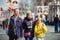 May 9, 2017, Nevsky prospect, St. Petersburg, Russia. Family, signs of the action of the Immortal regiment, a crowd of people at