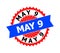 MAY 9 Bicolor Clean Rosette Template for Stamps