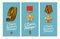 May 9. Happy Victory Day. Vertical Banner. Military Order of the USSR. Order of Glory. Greeting card, poster, banner