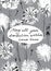 May All Your Dandelion Wishes Come True vector card. Hand drawn monochrome illustration of dandelions, handwritten quote