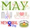 May Events Clip Art Set/eps