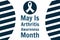 May is National Arthritis Awareness Month. Holiday concept. Template for background, banner, card, poster with text