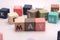 MAY, from wooden blocks with letters, important date concept