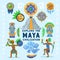 Maya Civilization Background Flowchart