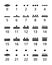 Maya numerals, black and white, numeral system of Maya civilization