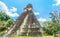 Maya pyramid in national park Tikal in Guatemala