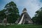 The Maya pyramid `Temple of the great jaguar` at the archaeological site of Tikal, Peten, Guatemala