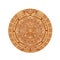 Mayan calendar vector ancient mexican round stone