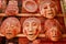 Mayan clay masks