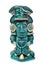 Mayan deity statue from Mexico isolated