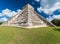 Mayan El Castillo Pyramid at the Archaeological Site in Mexico