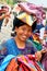 Mayan Indian woman sells weavings - Antigua