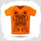 Mayan modern symbol design - t-shirt template