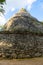 Mayan observatory in Coba Observatorio astronomico de Coba. Ancient building in archeological site. Travel photo. Mexico. Yucata