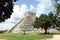Mayan Pyramid in Chichen-Itza Mexico