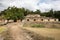 Mayan Royal Palace ruin in archaeological site of Labna, Yucatan, Mexico