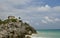 Mayan Ruins on ocean Shore