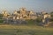 Mayan ruins of Ruinas de Tulum (Tulum Ruins) in Quintana Roo, Mexico. El Castillo is pictured in Mayan ruin in the Yucatan