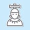 Mayan sticker icon. Simple thin line, outline vector of mythology icons for ui and ux, website or mobile application