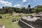 Mayan temple pyramids archeological excavation. Tikal, Guatemala