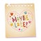 Maybe later notepad paper love message