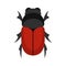 Maybug icon, flat style