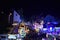 Mayen, Germany - 10 17 2023: Lights of the Lukasmarkt on the main street